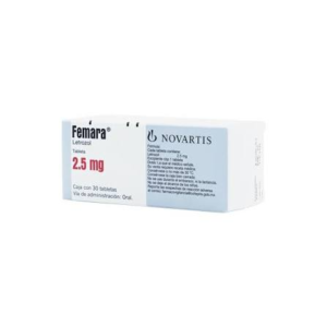 Femara 2.5 mg Caja con 30 Tabletas (Letrozol)
