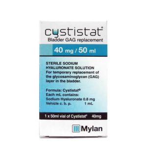 Cystistat 40 mg/50 mL Solución para Instilación Vesical Frasco Ámpula (Hialuronato de sodio)