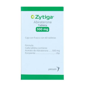 Zytiga 500 mg Frasco con 60 Tabletas (Acetato de abiraterona)