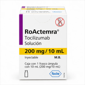 Caja de RoActemra 200 mg/10 mL (tocilizumab), Roche